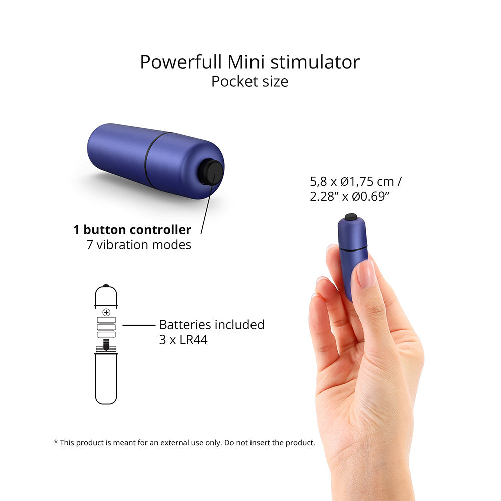 Love to Love Waouhhh Bullet Vibrator – Midnight Indigo – 7 Vibration Modes