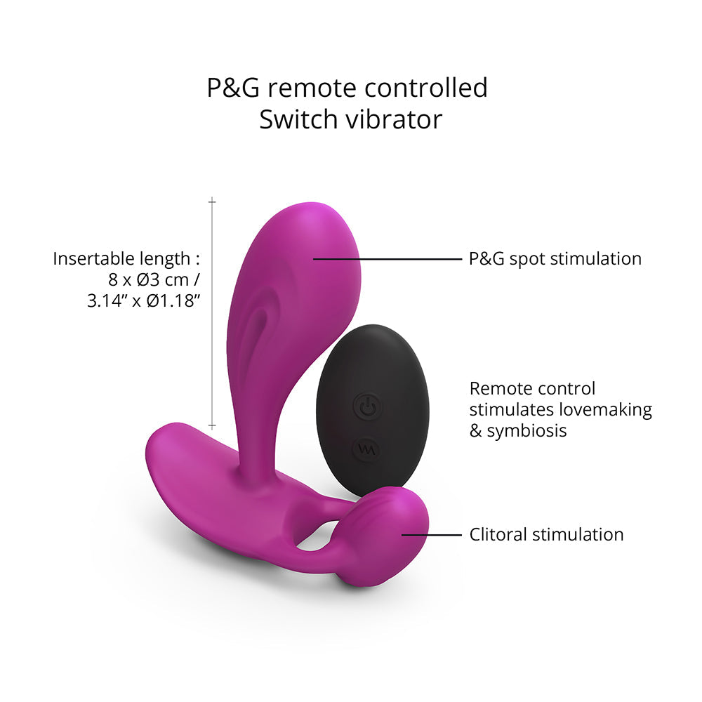 Love to Love Witty Rechargeable Remote-Controlled Silicone Vibrator - Sweet Orchid