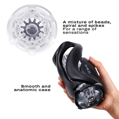 Dorcel Deep Blow Manual Masturbator – Black – Removable Sleeves