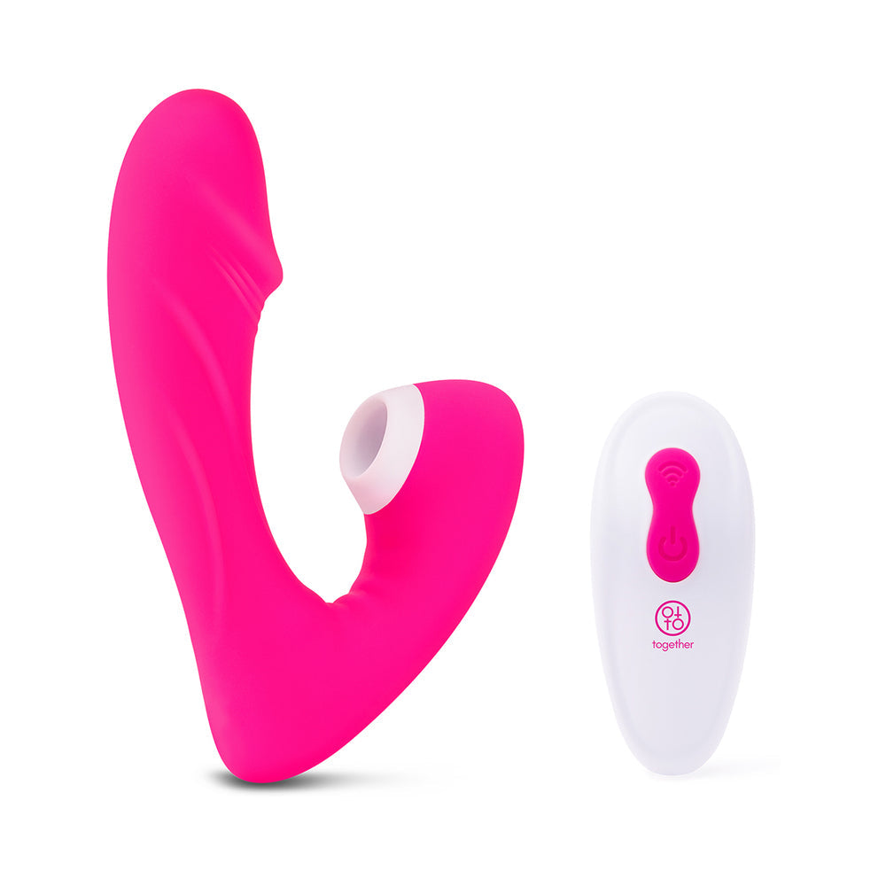Together Internal Kiss Remote Control Vibrator – Hot Pink