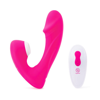 Together Internal Kiss Remote Control Vibrator – Hot Pink
