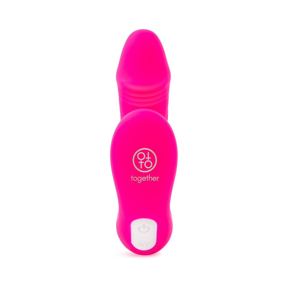Together Internal Kiss Remote Control Vibrator – Hot Pink