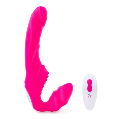 Together Strapless Remote Control Vibrator – Hot Pink