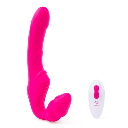 Together Strapless Remote Control Vibrator – Hot Pink