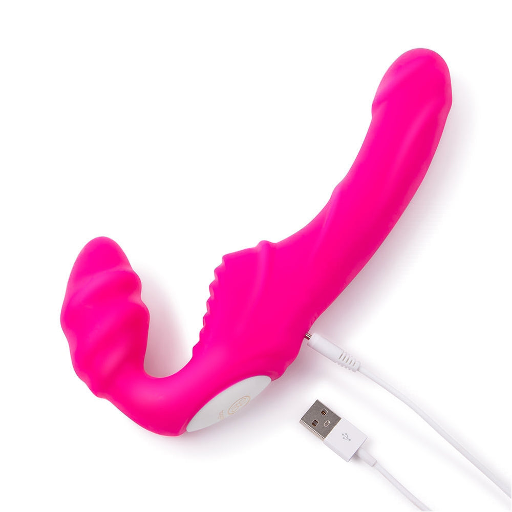 Together Strapless Remote Control Vibrator – Hot Pink