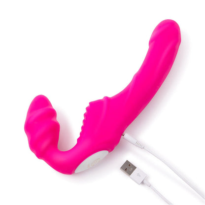 Together Strapless Remote Control Vibrator – Hot Pink