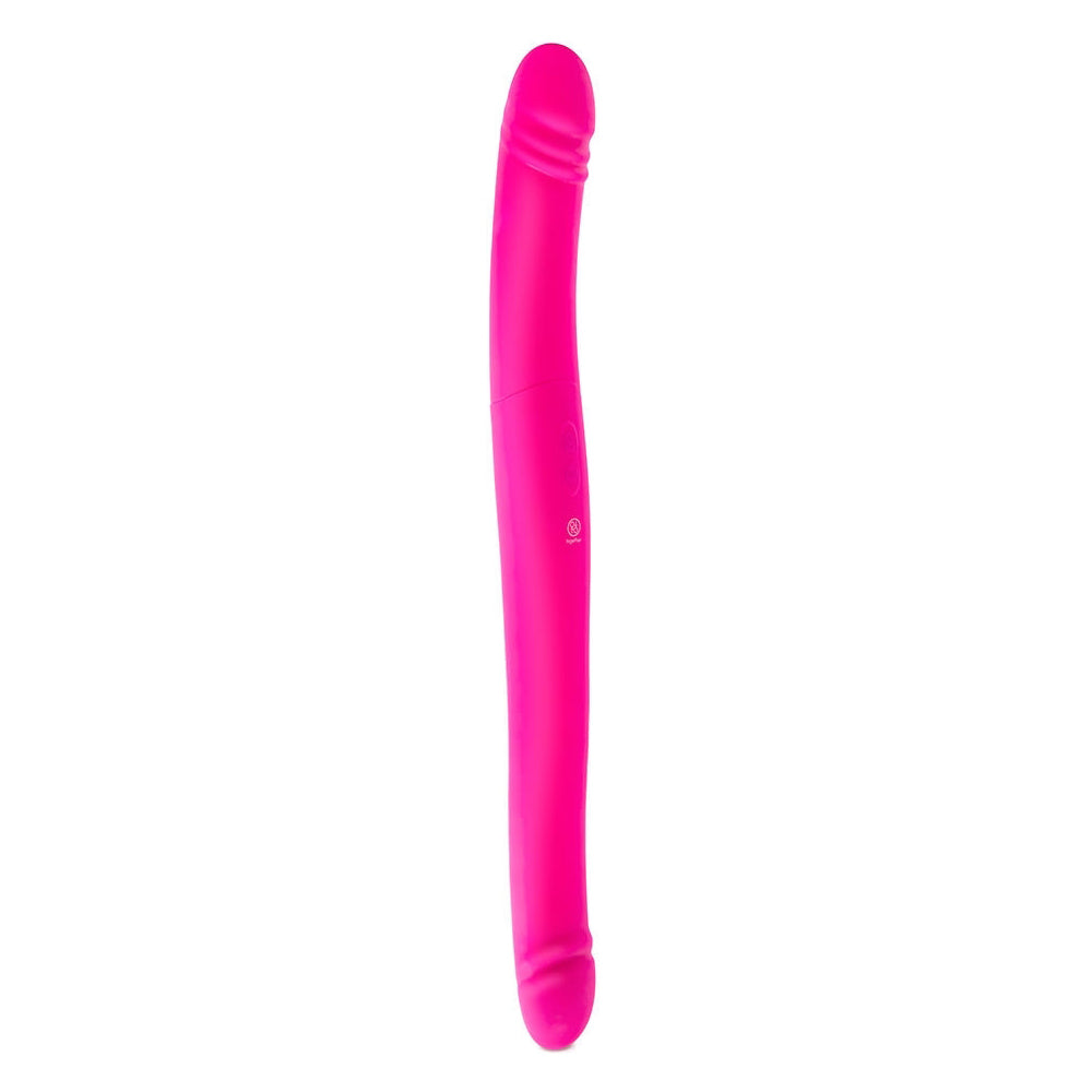 Together Duo Pink – Silicone Vibrator with 9 Vibration and Thrusting Modes