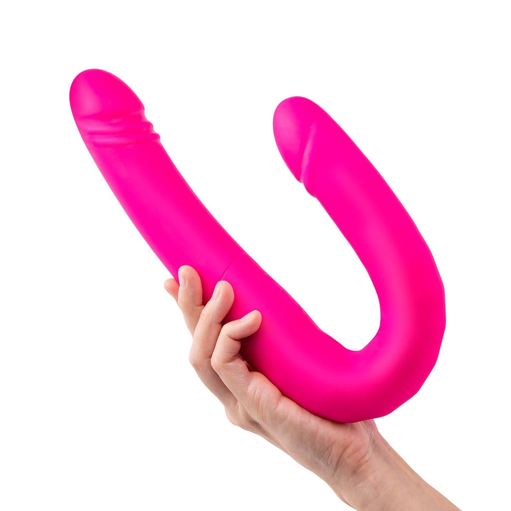 Together Duo Pink – Silicone Vibrator with 9 Vibration and Thrusting Modes