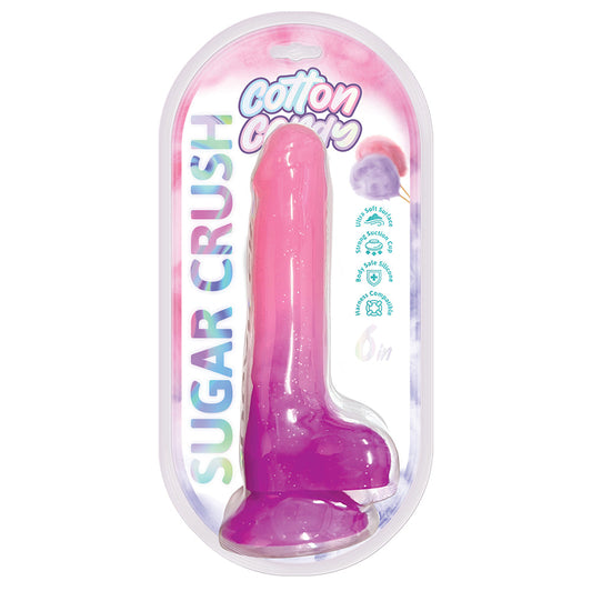 Hott Products Sugar Crush 6 in. Silicone Dildo – Pink/Purple