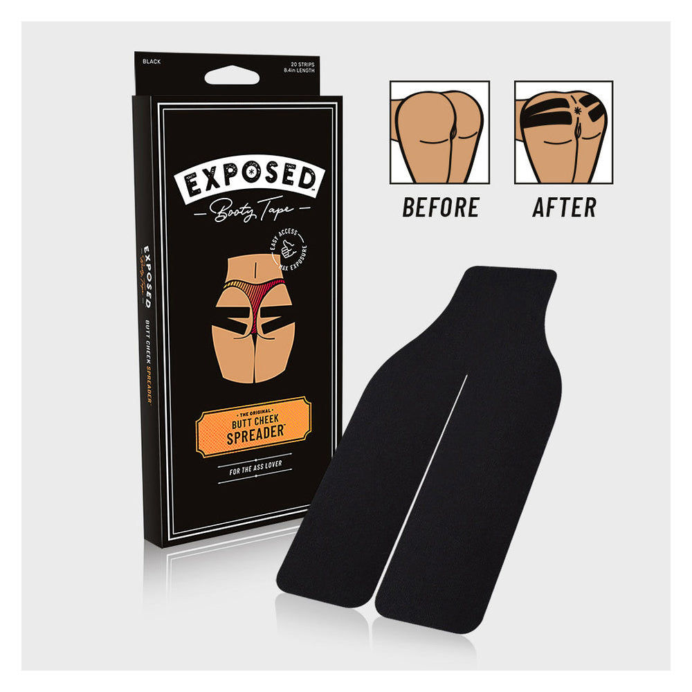 Couples Co Exposed Booty Tape – Original Butt Cheek Spreader – Black