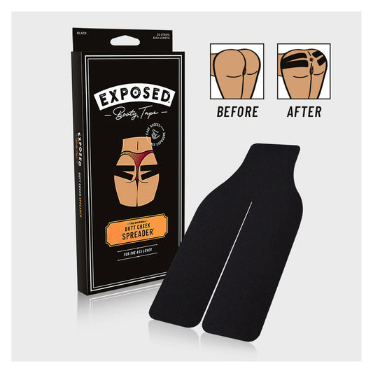 Couples Co Exposed Booty Tape – Original Butt Cheek Spreader – Black