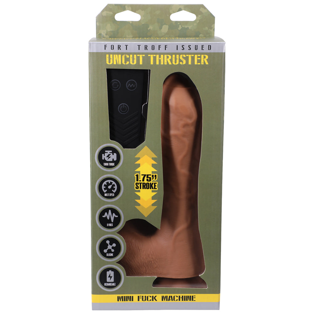 Fort Troff Uncut Thruster Mini Fuck Machine – Tan – Rechargeable with Remote Control