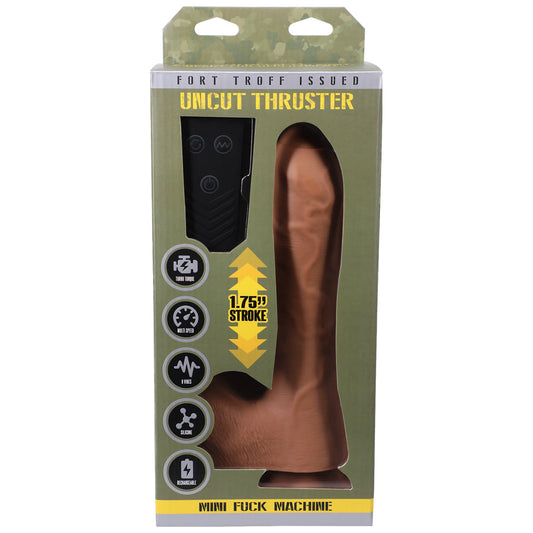 Fort Troff Uncut Thruster Mini Fuck Machine – Tan – Rechargeable with Remote Control