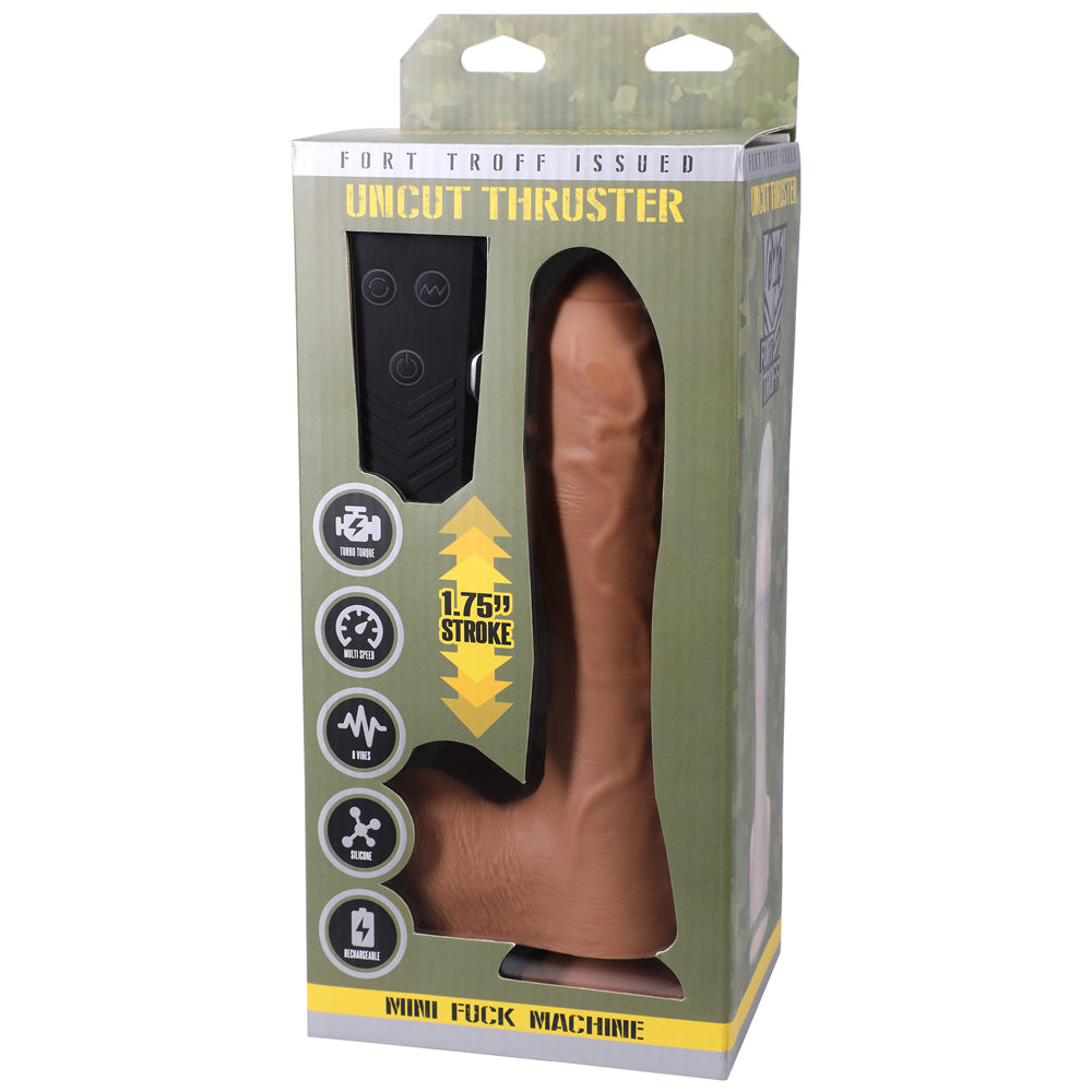 Fort Troff Uncut Thruster Mini Fuck Machine – Tan – Rechargeable with Remote Control