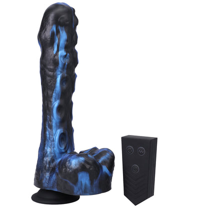 Fort Troff Tendril Thruster Mini Fuck Machine – Rechargeable Remote-Controlled Silicone Thrusting Dildo – Blue/Black