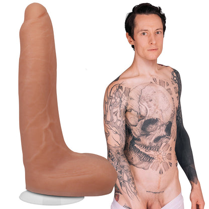 Doc Johnson Owen Gray 9-Inch TRUSKYN Silicone Dildo with Vac-U-Lock Suction Cup - Vanilla