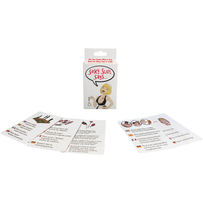 Kheper Games Sexy Slut Says Card Game – White