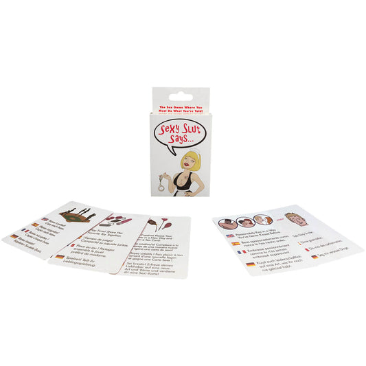 Kheper Games Sexy Slut Says Card Game – White
