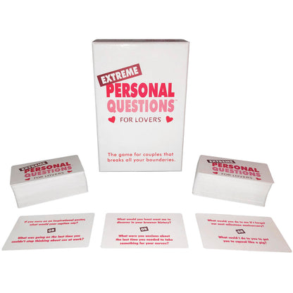 Extreme Personal Questions for Lovers Game - Couples Party Game - White