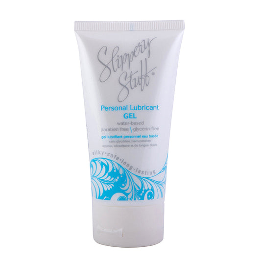 Slippery Stuff Gel Personal Lubricant 2 oz Tube - Water-Based, Glycerin-Free, Paraben-Free, White