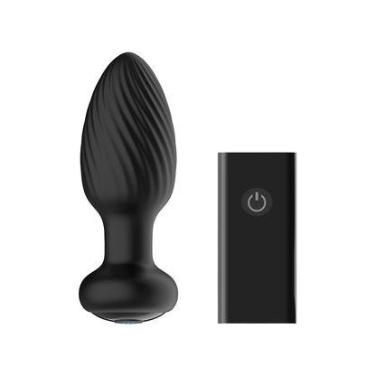 Nexus Tornado Rechargeable Rotating & Vibrating Anal Plug - Black