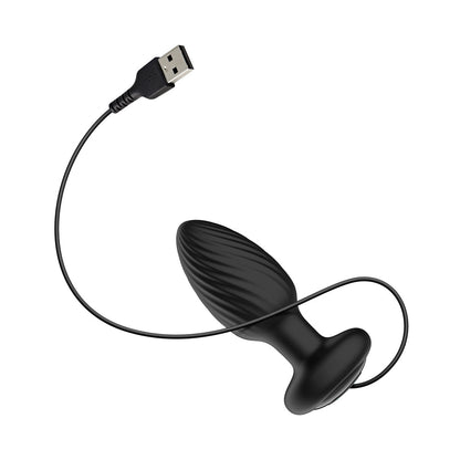 Nexus Tornado Rechargeable Rotating & Vibrating Anal Plug - Black
