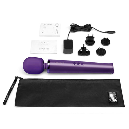 Le Wand Rechargeable Vibrating Massager – Purple – 10 Vibration Speeds