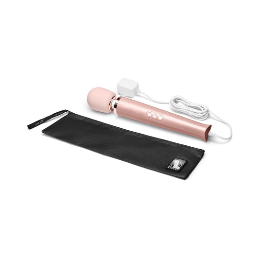 Le Wand Plug-In Vibrating Massager with 10 Vibration Speeds - Rose Gold
