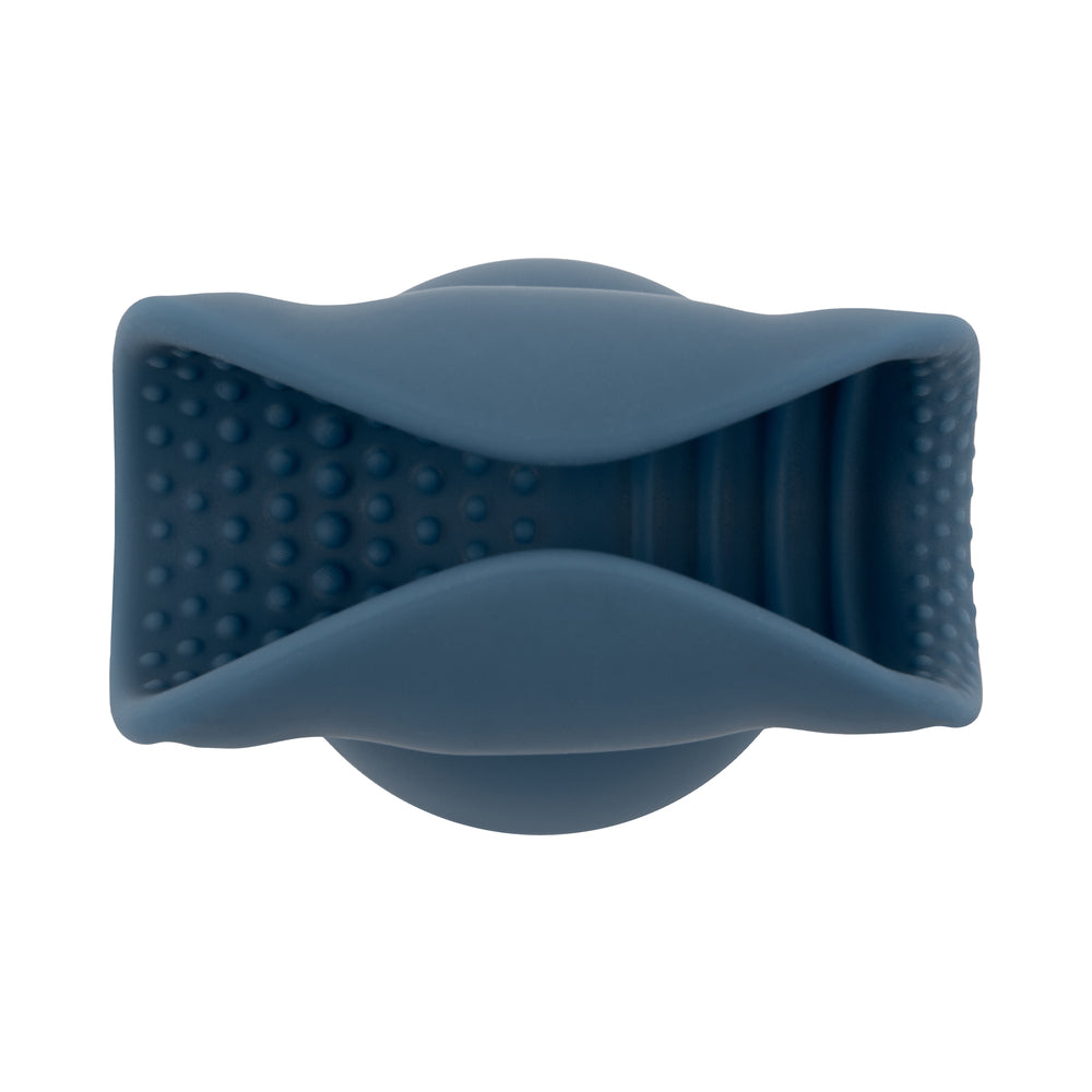 Le Wand Stroke Silicone Penis Play Attachment – Blue