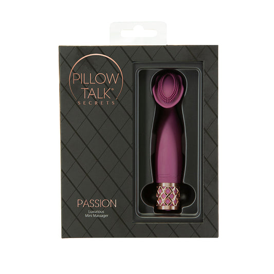 Pillow Talk Secrets Passion Rechargeable Silicone Clitoral Vibrator - Wine Red