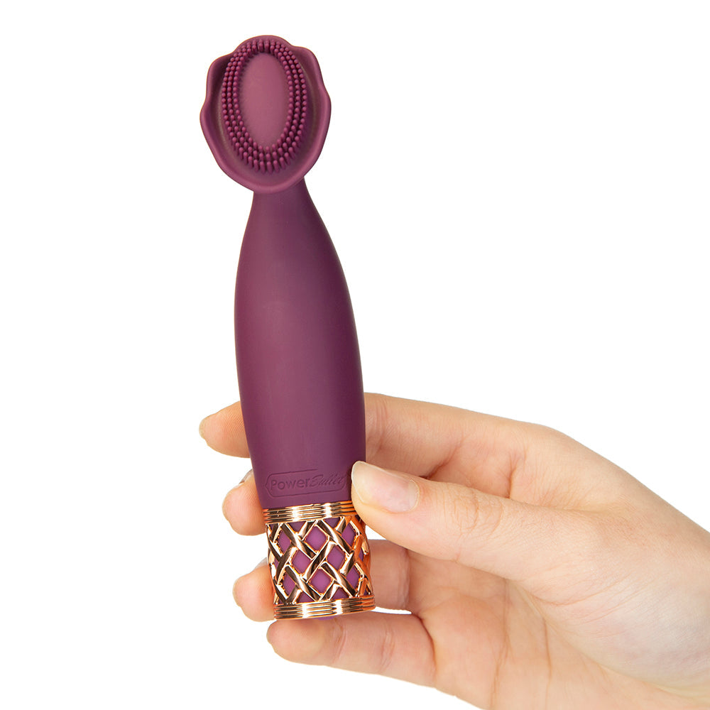 Pillow Talk Secrets Passion Rechargeable Silicone Clitoral Vibrator - Wine Red