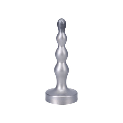 Tantus Ripple Small 8 in. Anal Beads Dildo – Firm Silver