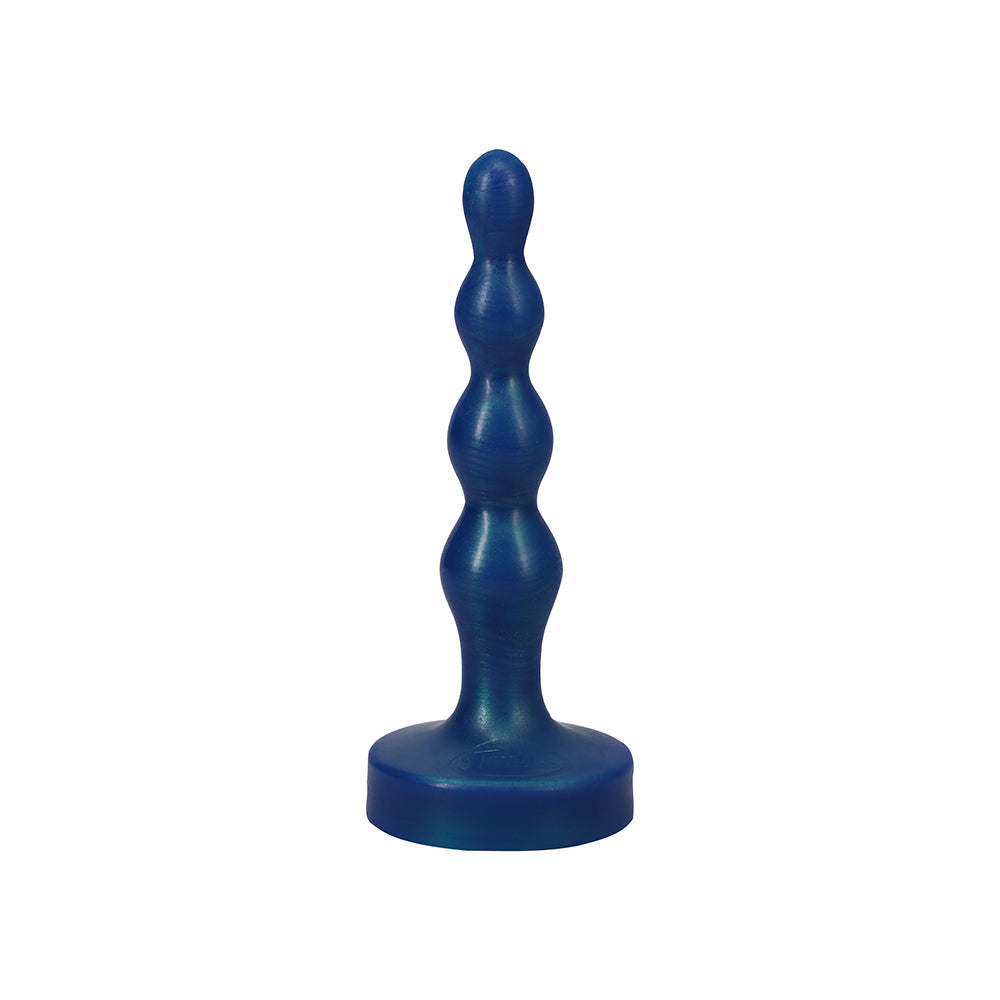 Tantus Ripple Small 8 in. Anal Beads Dildo - Teal