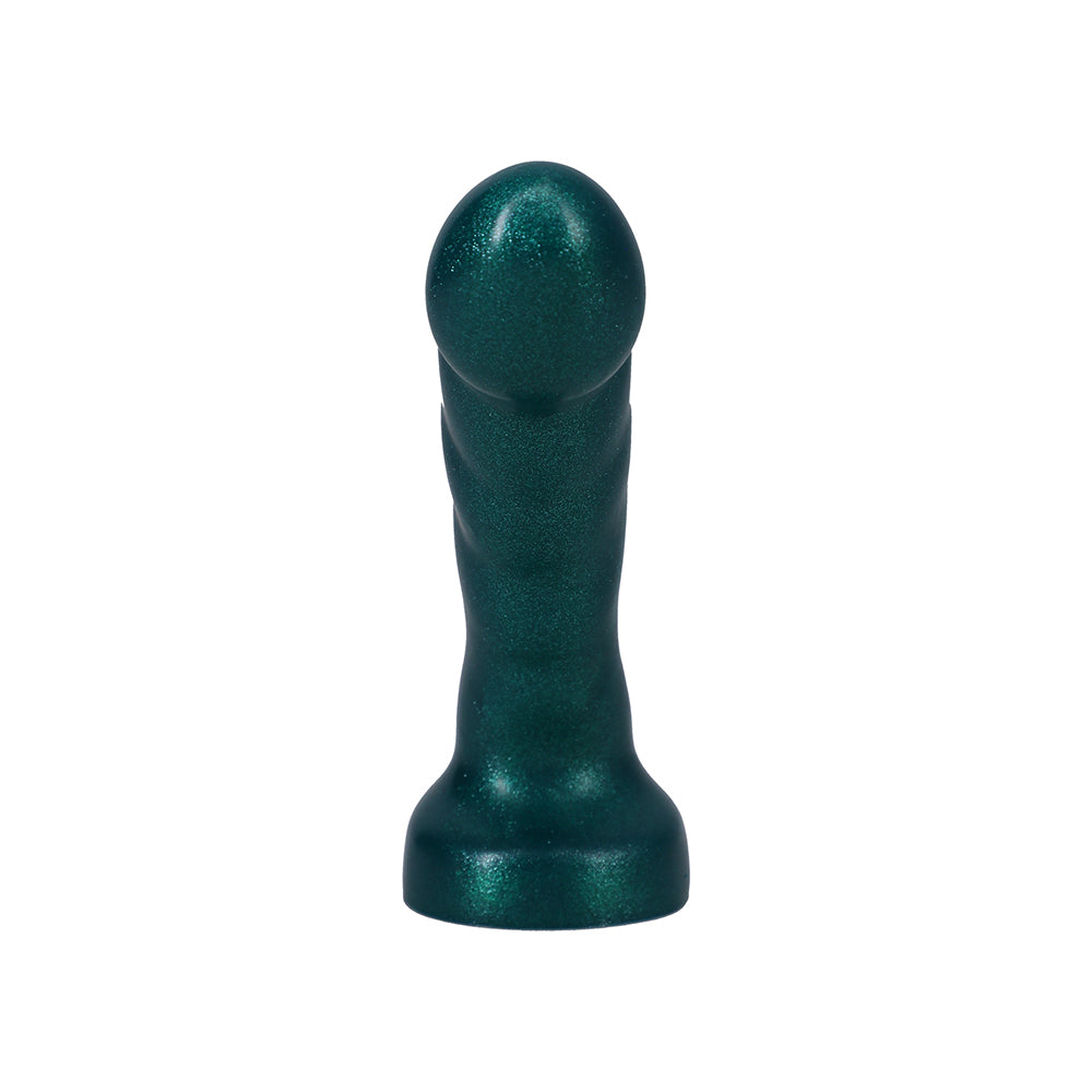 Tantus Acute 5.5 in. Curved Dildo – Medium-Firm – Emerald