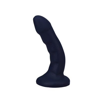 Tantus Curve 6.5 in. Dildo – Medium-Firm Silicone – Sapphire Blue