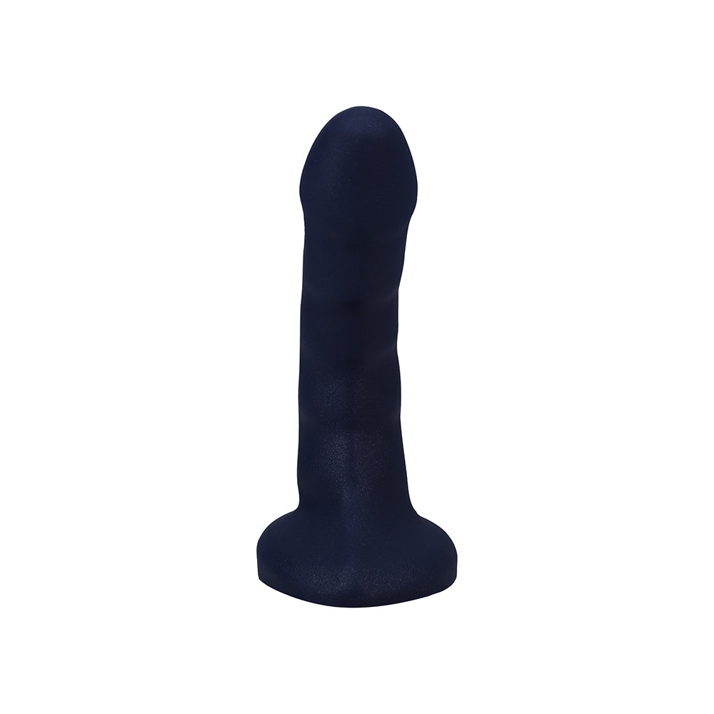 Tantus Curve 6.5 in. Dildo – Medium-Firm Silicone – Sapphire Blue