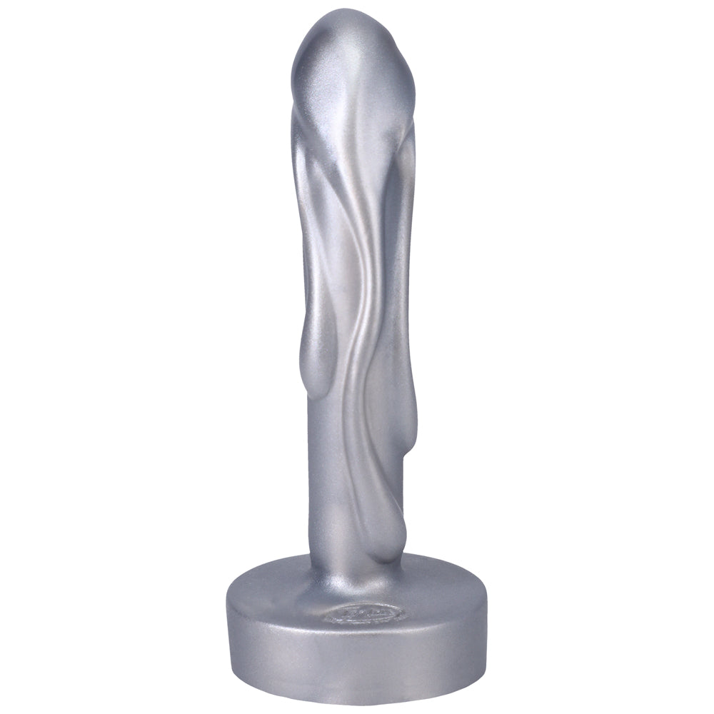 Tantus Mini Magma 5 in. Fantasy Dildo – Firm Silicone, Silver