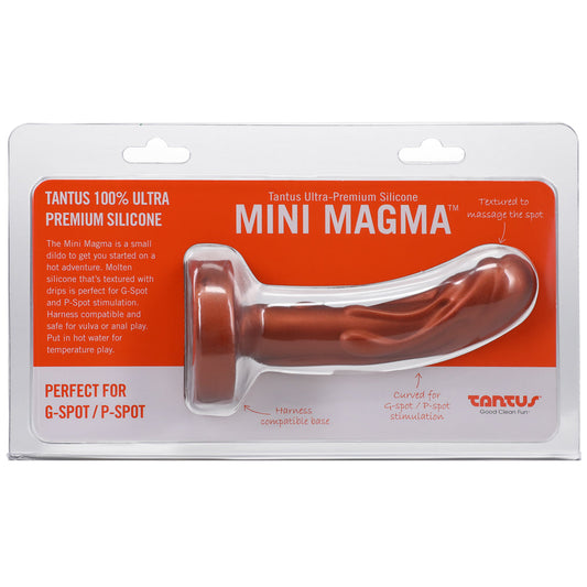 Tantus Mini Magma 5 in. Fantasy Dildo – Firm Silicone in Copper