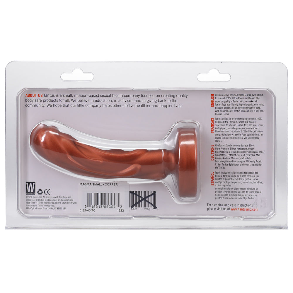 Tantus Mini Magma 5 in. Fantasy Dildo – Firm Silicone in Copper