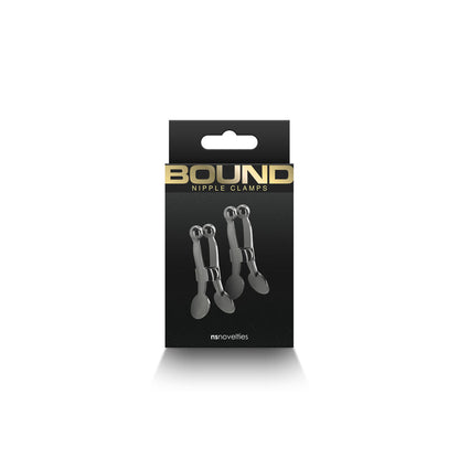 Bound Nipple Clamps C1 Gunmetal – Metal Clamps with Silicone Tips