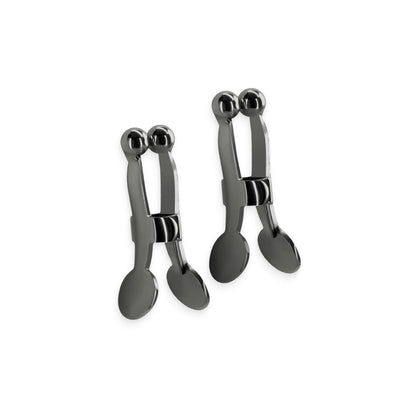 Bound Nipple Clamps C1 Gunmetal – Metal Clamps with Silicone Tips