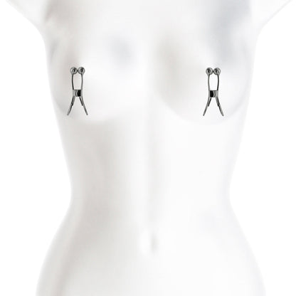 Bound Nipple Clamps C1 Gunmetal – Metal Clamps with Silicone Tips