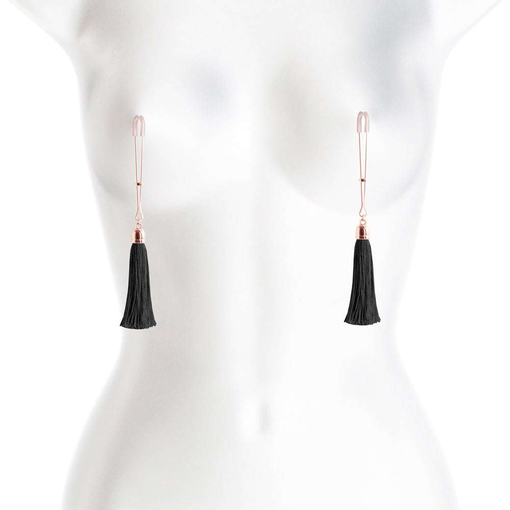 Bound Nipple Clamps T1 – Black – Nickel-Free Metal with Silicone Tips