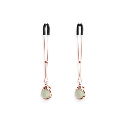 Bound Nipple Clamps G1 – Rose Gold – Nickel-Free Metal with Silicone Tips
