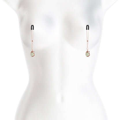 Bound Nipple Clamps G1 – Rose Gold – Nickel-Free Metal with Silicone Tips