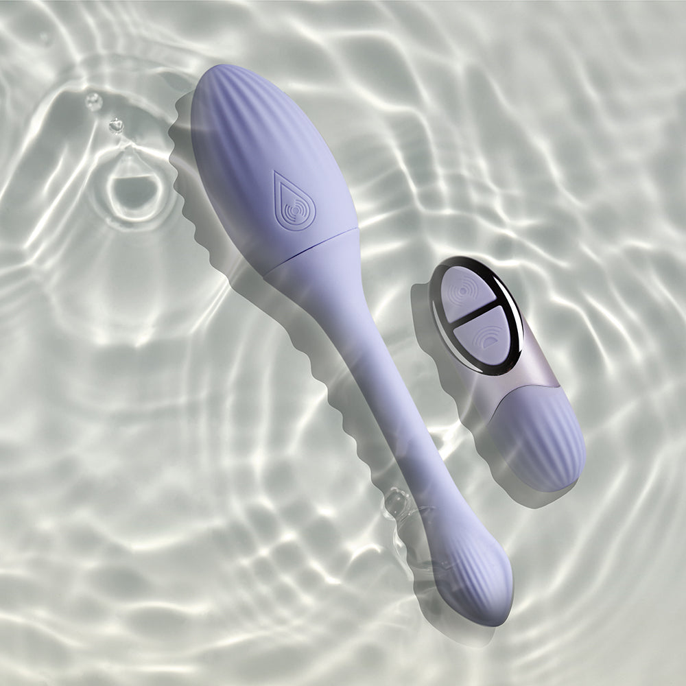 NIYA 1 Rechargeable Remote-Controlled Silicone Kegel Massager - Cornflower