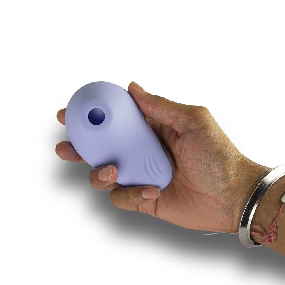NIYA 6 Rechargeable Silicone Intimate Air Pressure Stimulator - Cornflower