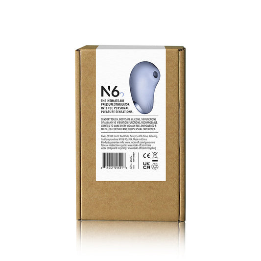 NIYA 6 Rechargeable Silicone Intimate Air Pressure Stimulator - Cornflower