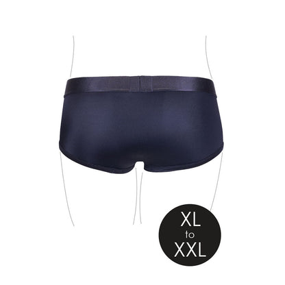Ouch! Vibrating Strap-on Brief - XL/2XL - Black