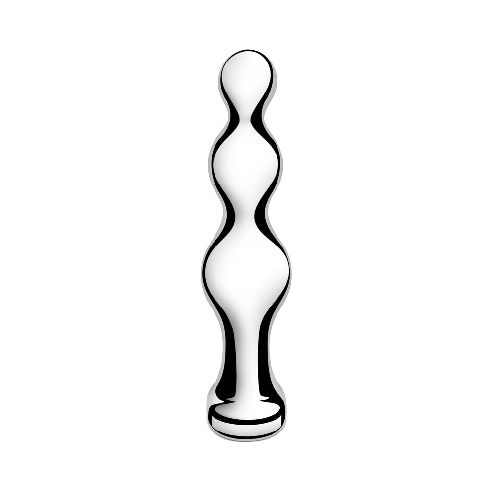 b-Vibe Stainless Steel Anal Beads – Prostate Massager – Silver